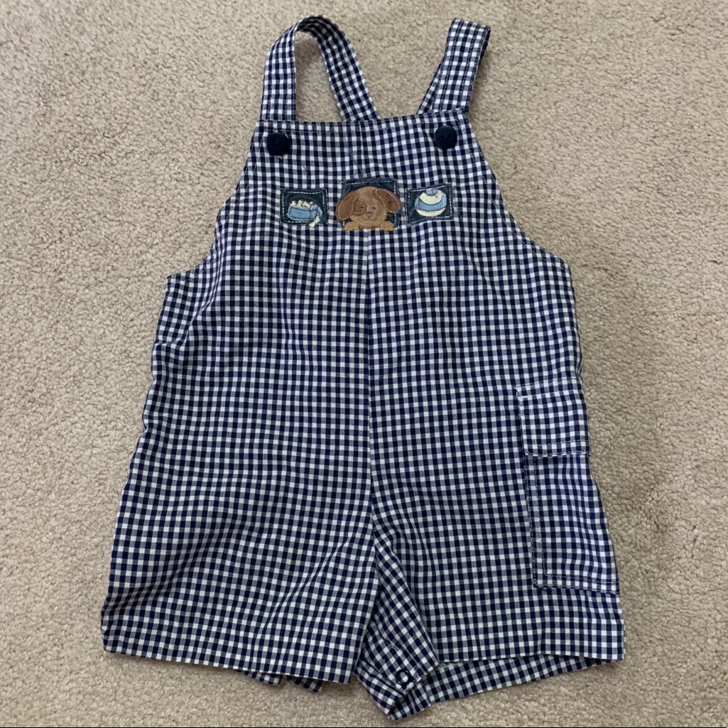 Gingham Overalls